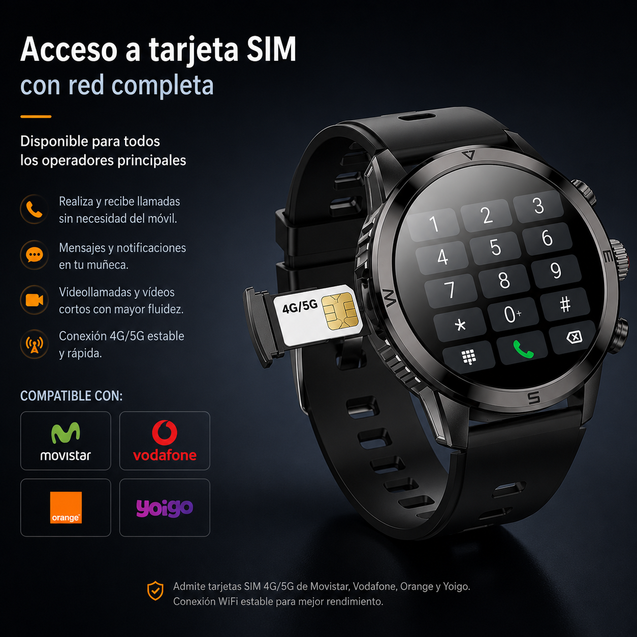 GBNexus Vision X – Smartwatch Inteligente Dual System