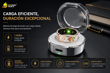 GBNexus Flora Smart Ring – Anillo Inteligente Premium con Diseño Mariposa | iOS y Android